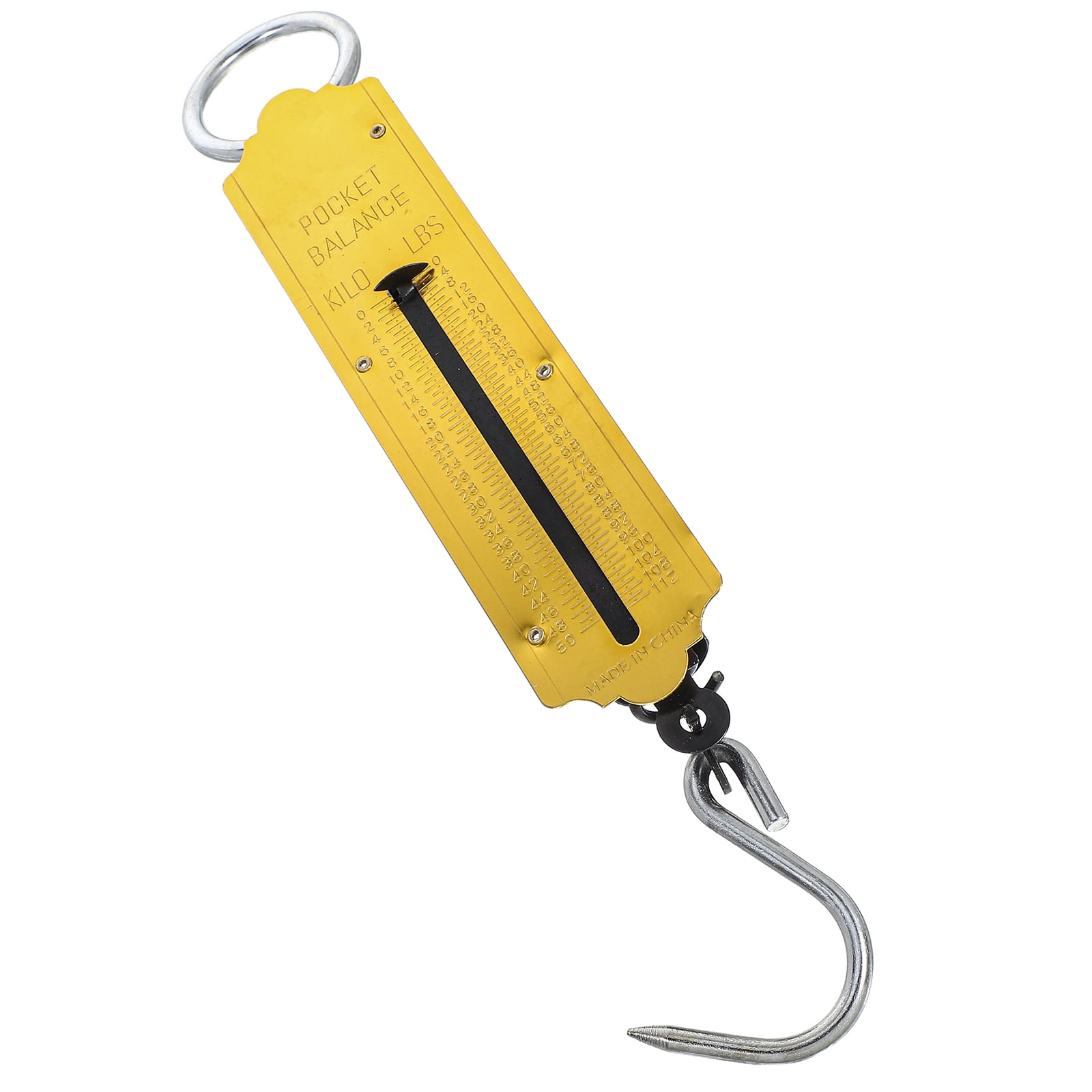 Scale Weight Ruler Tineasur Electronic Hook Scale Portable Weighing Tool with Safe Golden ...
