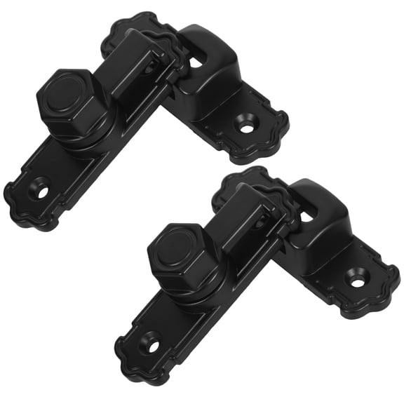 Tineasur Aluminum Alloy Door Lock in Black, Universal Fit for Home and Office Security