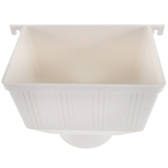 Tineasur White PVC Rain Diverter Kit for Gutter Downspout Easy Installation