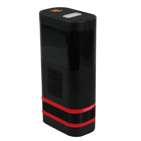 Tineasur 1Set Vehicle Booster Charger Portable Auto Emergency Starter with Flashlight Black