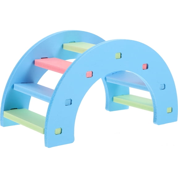 Tineasur Hamster Pet Activity Structure Hamster Bridge Toy Sky-Blue PVC Expansion Sheet 1Pack