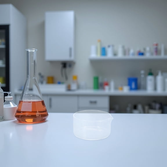 Tineasur Transparent Glass Crystallization Dish with Spout for Laboratory and Home Use