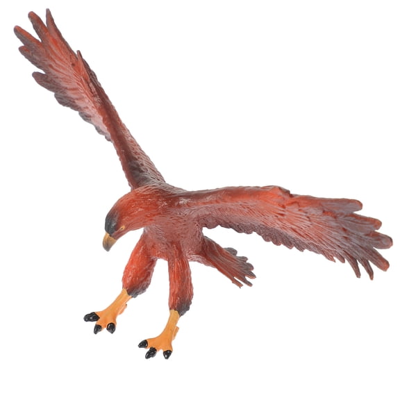 Tineasur Eagle Figurine Realistic Animal Model Plastic Brown Educational Aid 1Pcs