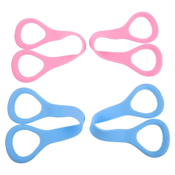 Tineasur Yoga Stretch Band Ergonomic 8 Shape Design Portable Anywhere 4Pcs