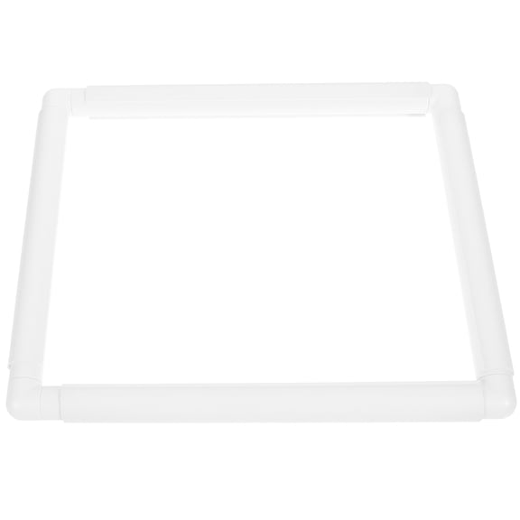 Tineasur PVC Round Embroidery Needlework Frame White 1Pack Artisan Tool