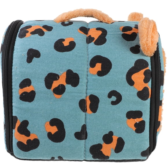 Tineasur Fabric Small Bunny House Cozy Hideout with Stylish Print for Small Animal Comfort