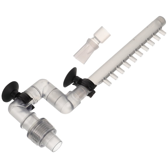 Tineasur Aquarium Water Change Tubing Grey ABS Aquarium Water Pipe Hose 1 Set for Fish Tank Maintenance