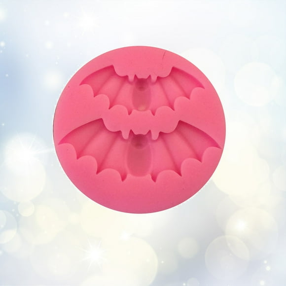 Tineasur Fondant Molds Silicone Bat Shape Pink for Pudding Making 1Set