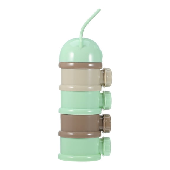 Tineasur Formula Bottle Milk Powder Box Food Grade PP Light Green for Infants Travel 1Pcs
