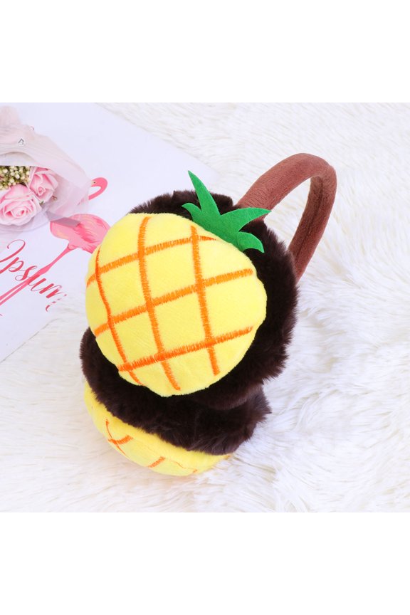 Fruit Design Plush Earmuff Warm Earflap Winter Ear Protector Multi Color for Ear Warming