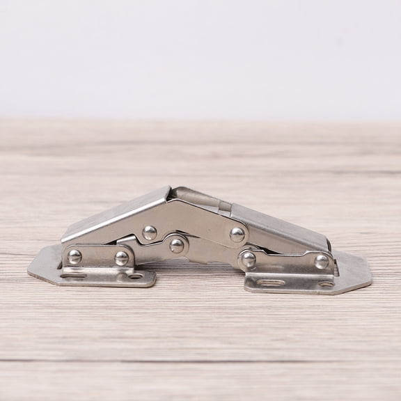 Tineasur Thickened Hydraulic Plated Silver Metal Hinge for Household Cabinet Door and Window Use