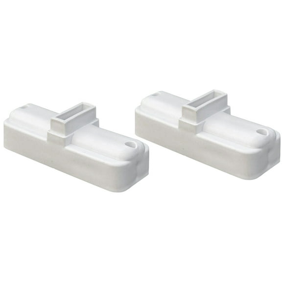 Tineasur 2Pcs White Plastic Fence Holder Base for Garden Fence Stand Support with Stable Design