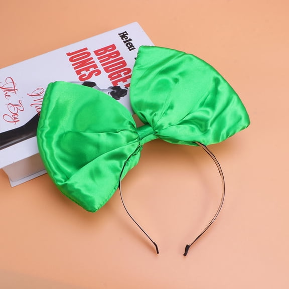 Tineasur Bowknot Hairband in Green Stylish Lightweight Hair Accessory for Woman