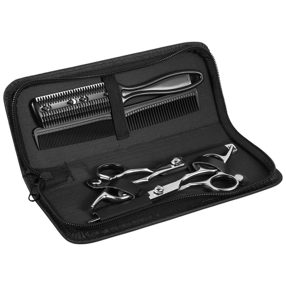 Tineasur Black Hairdresser Toiletry Organizer Made of PU Material Lightweight Hairdressing Tool Holder