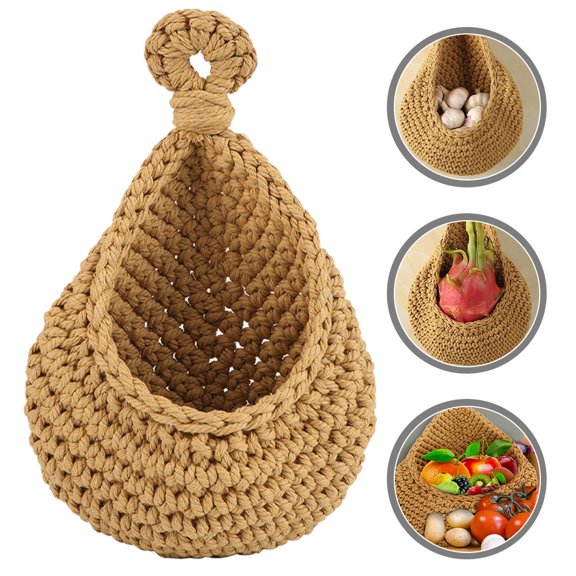 Tineasur Multi Function Vegetable Basket Flax Khaki 1Pcs