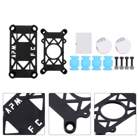 Tineasur Black Plastic Vibration Damping Mount Suitable for Flight Controller and Cameras