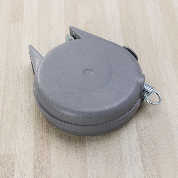 Tineasur Indoor Clothesline in Grey with Quick Lock Cleat and Adjustable PVC Rope for Coats