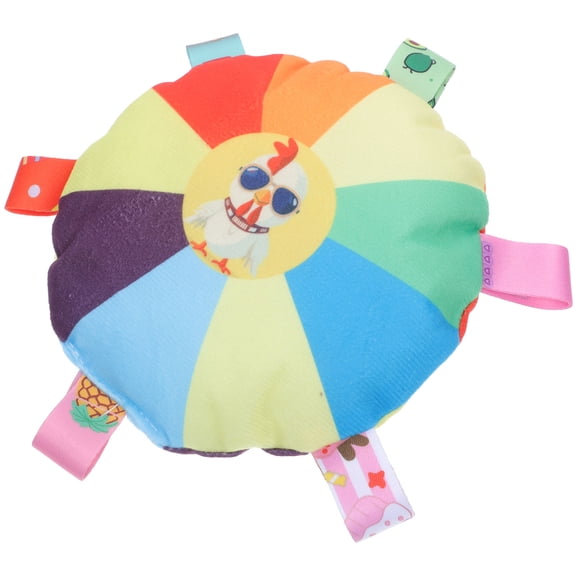 Tineasur Interactive Squeaky Chicken Toy for Dogs, Multi Cotton Material, Perfect for Fetch and Play, 9.5x9.5x3.5 inches