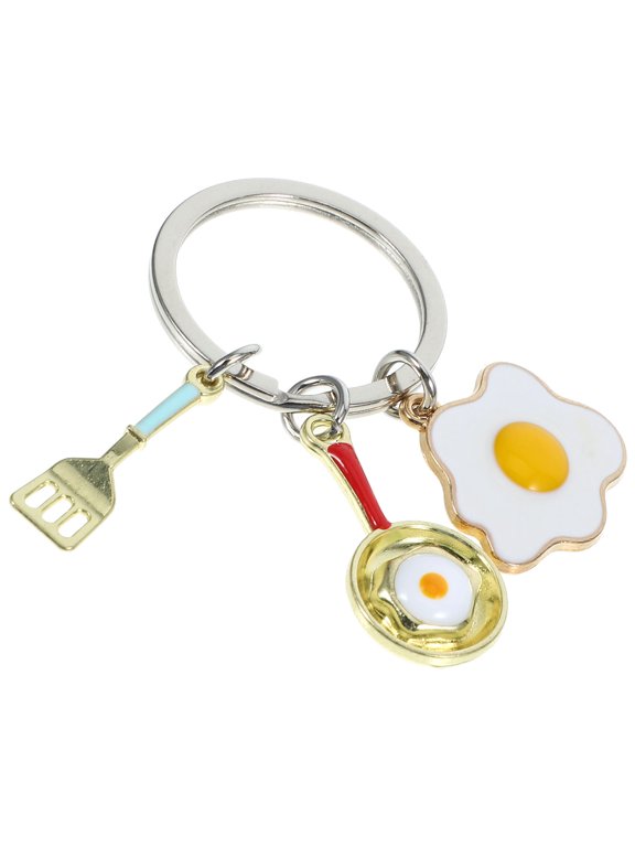 Utensil Keychain Zinc Alloy 1Pack Simple Backpack Decoration for Keys