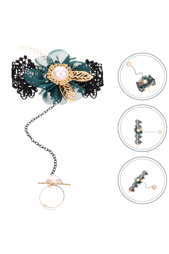 Lace Bracelet Set Flower Charm Bracelet Hand For Women