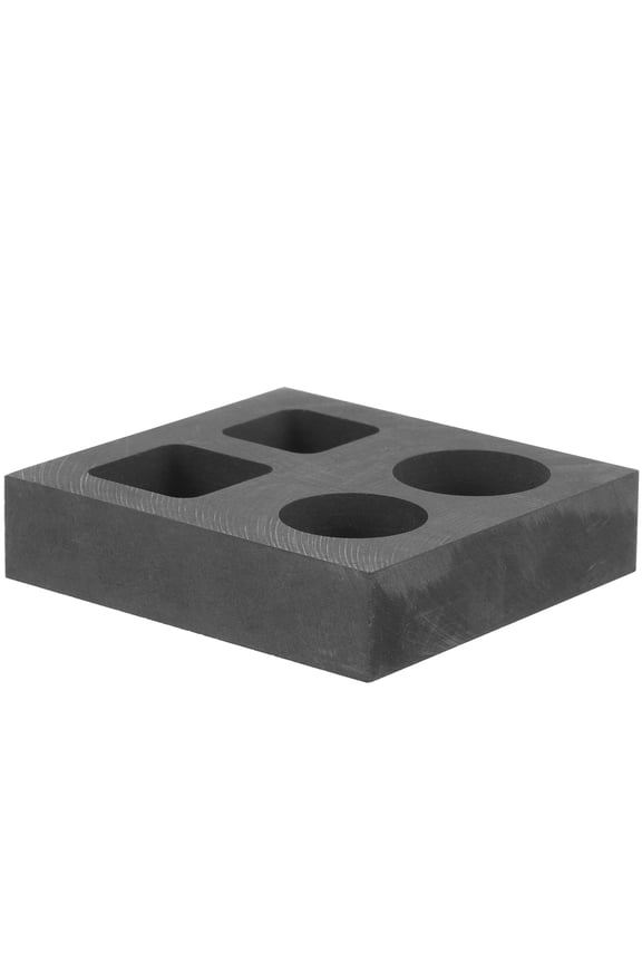 Graphite Ingot Mold Grey DIY Metal Casting Durable Heat Conductive