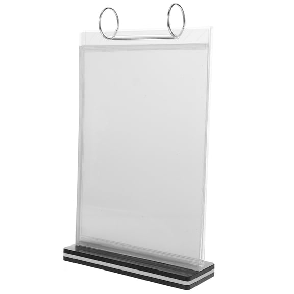 Tineasur Multifunctional Acrylic Menu Display Rack for Tabletop Use in Malls and Exhibitions