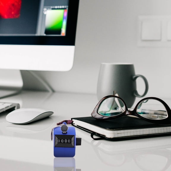 Tineasur Mini Counter 4Pcs Orange Compact Design for Baseball Pitch Counting in Office Use