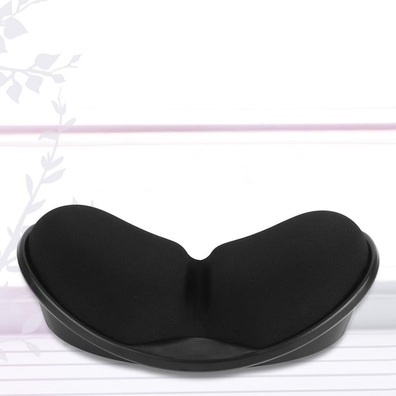 Tineasur Computer Mouse Pad with Memory Foam Wrist Support Black Anti Skid Design