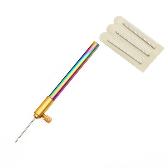 Tineasur Embroidery Sewing Craft Tool Embroidery Pen Aluminium Alloy 1 Set Assorted Color