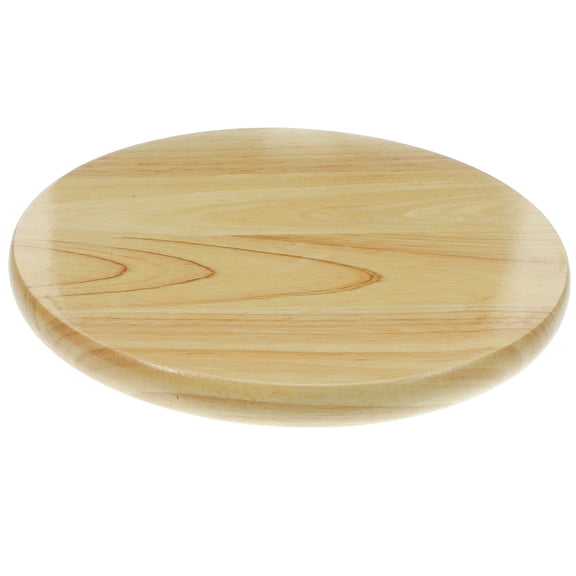 Tineasur Khaki Wood Round Bar Stool Replacement Seat Natural Texture Smooth Finish for Home Kitchen