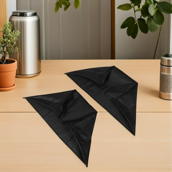 Tineasur Outdoor LED Light Protector Weather Protection Light Output Preservation Black PVC 1Pcs