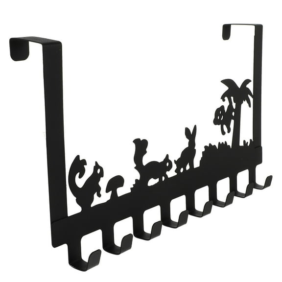 Tineasur Kitchen Organizer Hooks Zinc Plated Steel Black 1Pcs