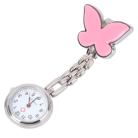 Tineasur Pink Nurse Watch with Pin Portable and Waterproof for Daily Use