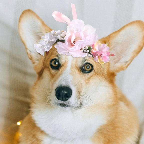 Tineasur Adjustable Pet Flower Collar for Dogs and Cats, Dual-Use Comfortable and Skin-Friendly Design, Perfect for Pets