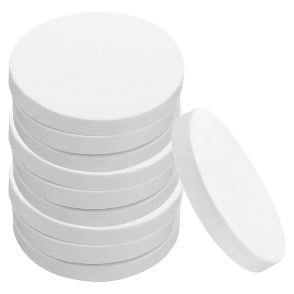 Tineasur 10pcs White PVC Dock Bumper Caps for Wooden Piling Protection Easy Installation for Marina