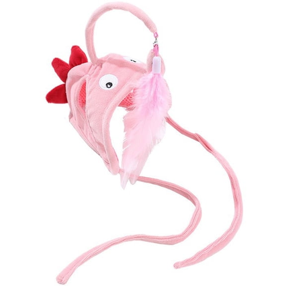 Tineasur Pink Cat Hat Toy with Wearable Head Design for Kids, Made of Breathable Cotton Material