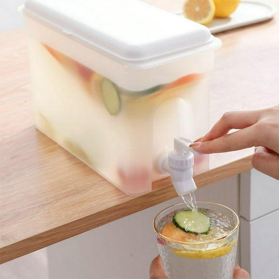 Tineasur White Plastic Laundry Soap Dispenser with Leak Proof Sealed Cover for Reliable Use