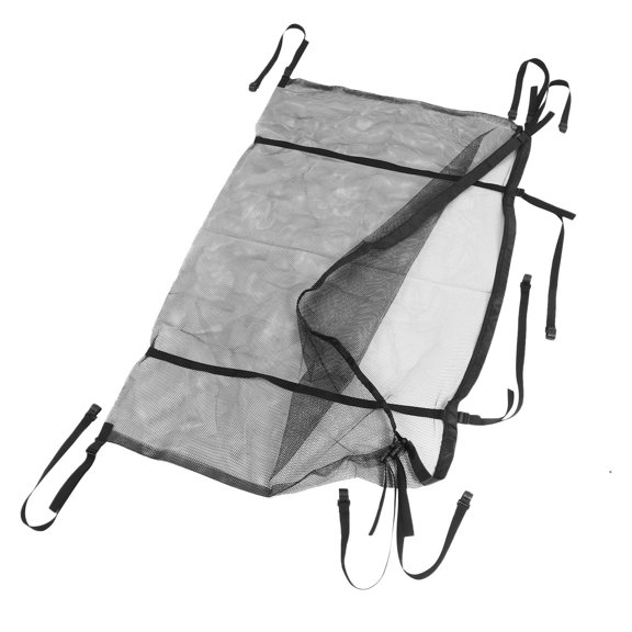 Tineasur Pool Float Storage Organizer Hanging Mesh Bag Large Capacity Black