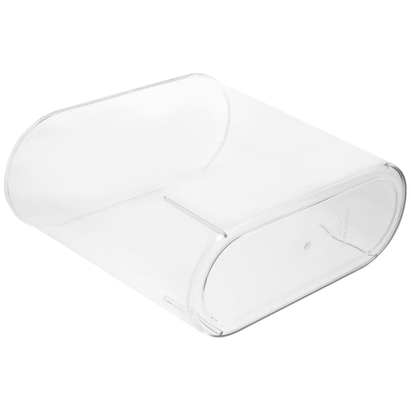 Tineasur Clear Fish Bowl Oval Shape Plastic Aquarium for Office 1Set