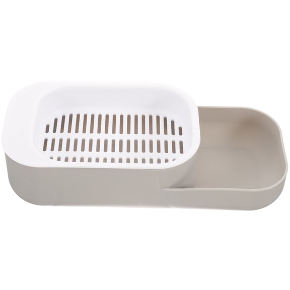 Tineasur Soilless Cat Grass Box Light Grey Plastic Convenient Indoor Storage