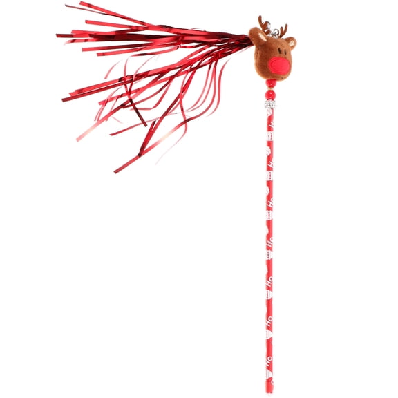 Tineasur Cat Teasing Stick Cat Teaser Wand Plush Multi 1Set