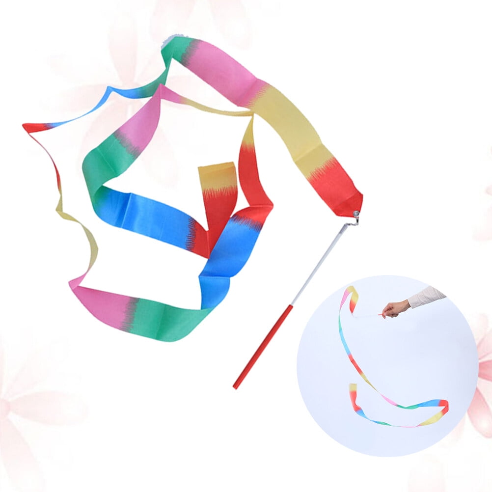 Tineasur Rhythmic Gymnastic Ribbon Gymnastics Ribbon Multi Satin Circus ...