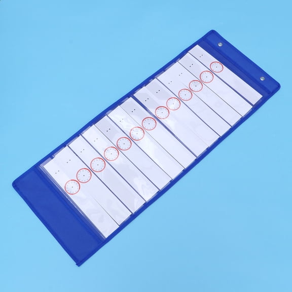 Tineasur Blue Transparent Time Table for Students with 14 Full Size Film Pockets