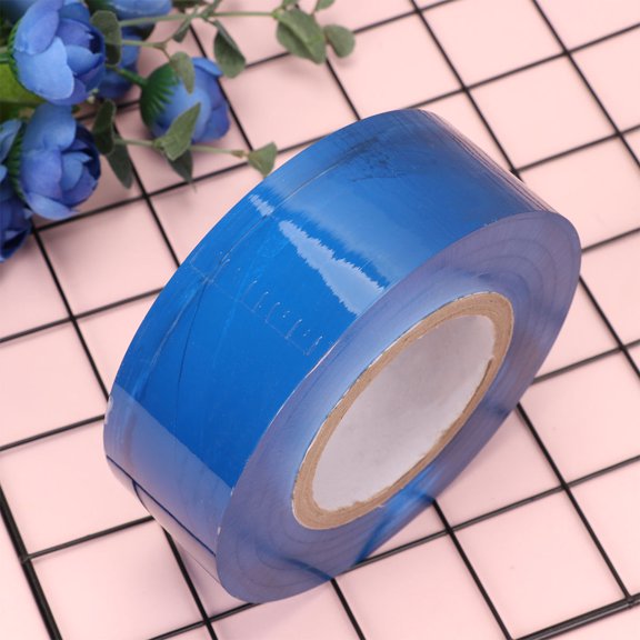 Tineasur Self-Adhesive Blue Stretch Film Wrap for Packing Protects and Secures Irregular Items
