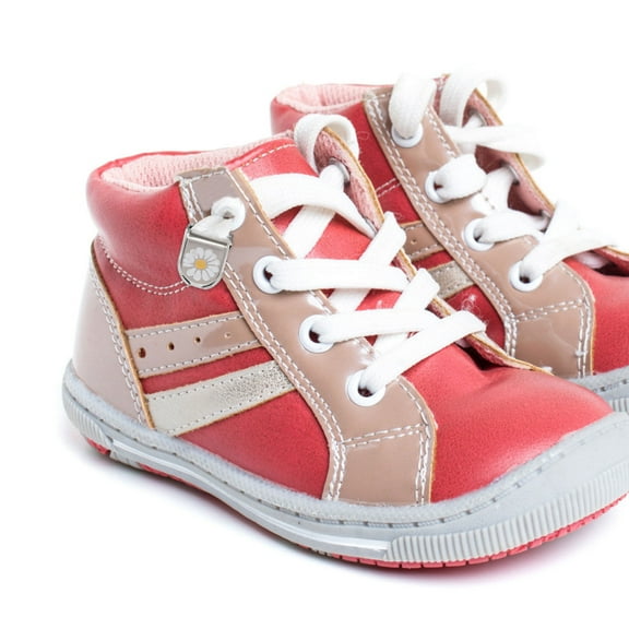 Tineasur Shoe Lace Locking Clips with Daisy Pattern for Shoelaces Easy to Use Assorted Color 32 Pieces