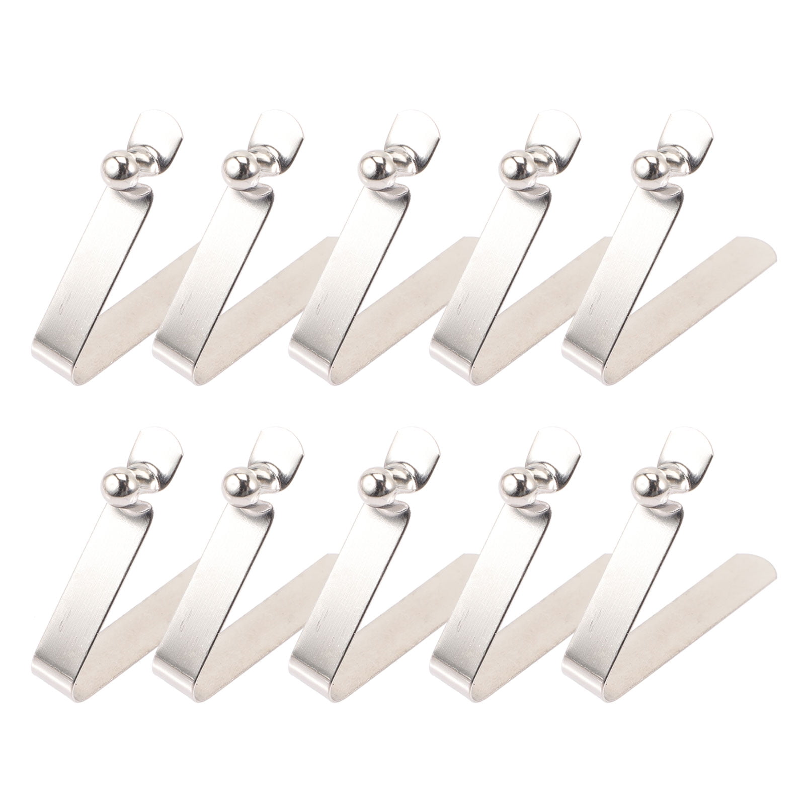Tineasur 20Pcs Boat Clip Plated Silver V Shape Snap Clip with ...