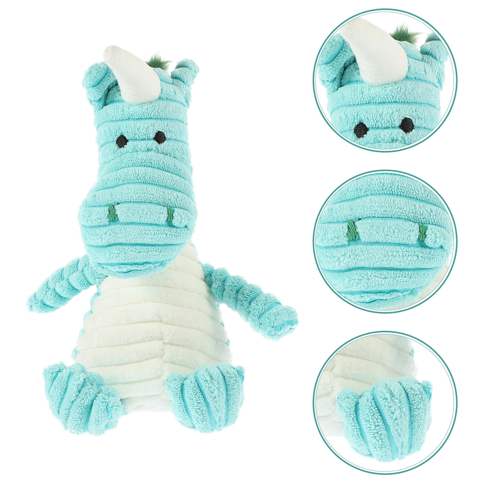 Tineasur Small Animal Toy Pet Interactive Plush Chew Toy Sky Blue 1 Set