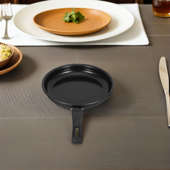 Tineasur Black Nonstick Frying Pan for Kitchen Cooking, Compatible with Gas and Induction Stovetops, Easy to Clean and