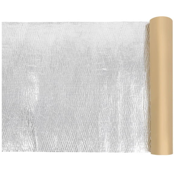 Tineasur 1 Roll Sound Proof Insulation Aluminum Foil Noise Reduction for Door Panels Silver