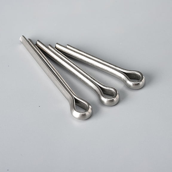 Tineasur 150Pcs Stainless Steel Split Cotter Pin Mechanical Hitch Fastener Clip Plated Silver